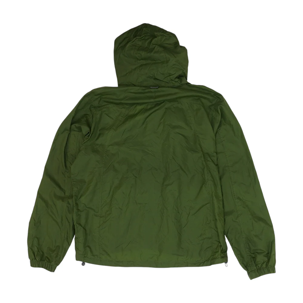 Green Solid Rain Jacket - Image 2