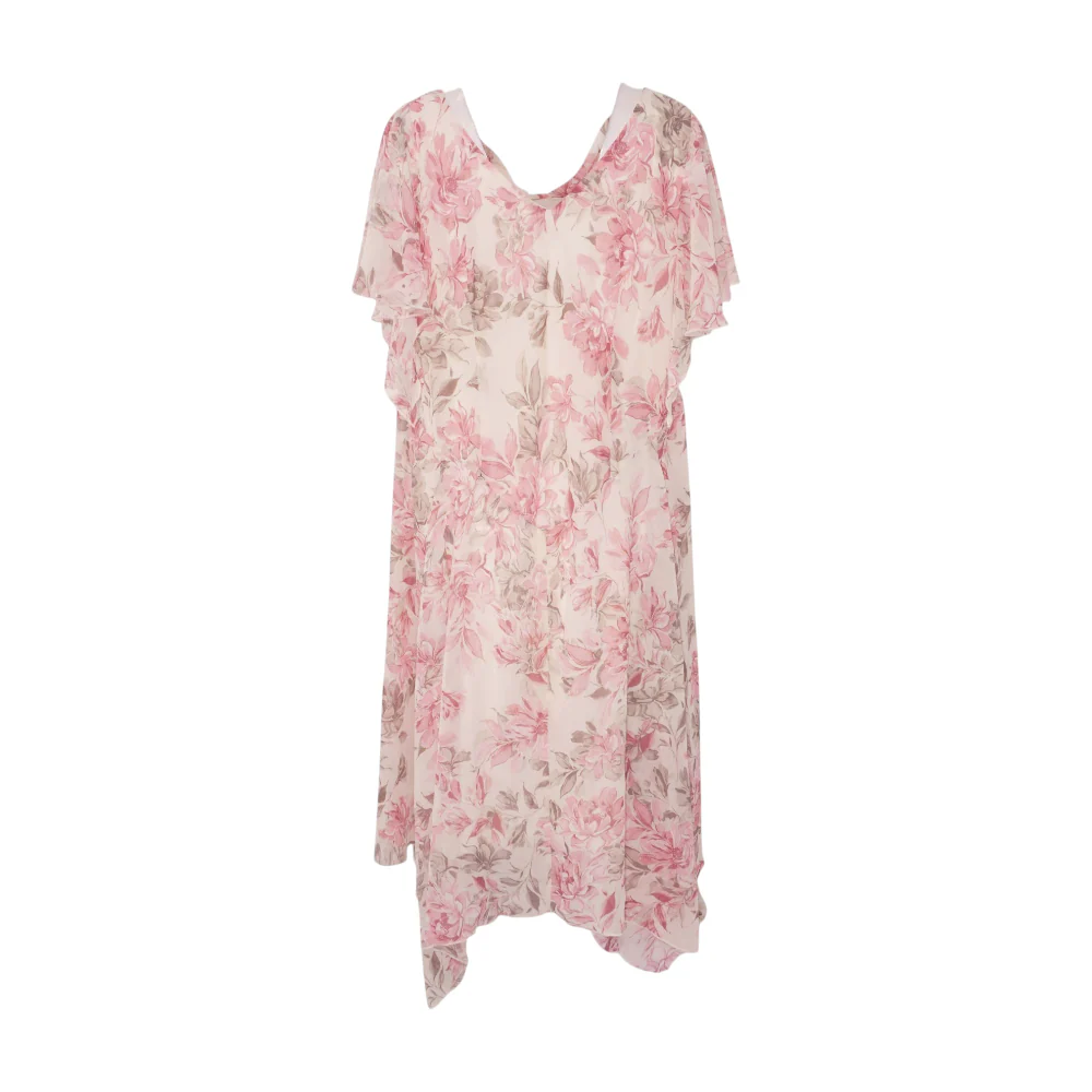 Pink Plus Floral Midi Dress - Image 2