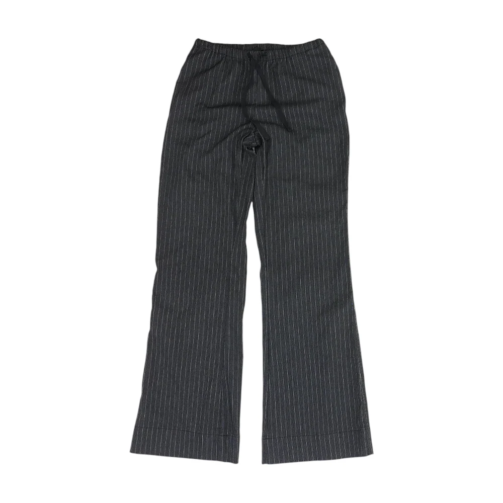 Charcoal Striped Regular Pants