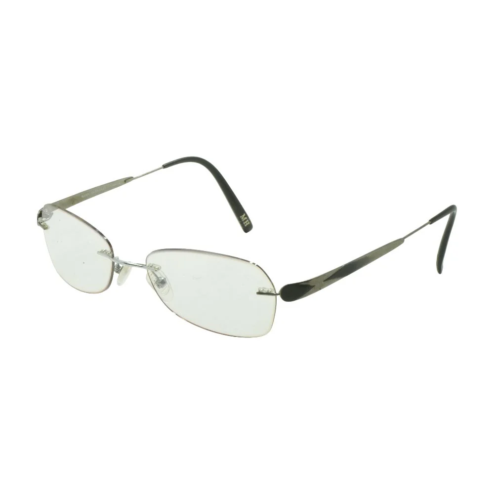 Silver MHL026 Round Eyeglasses FRAMES ONLY