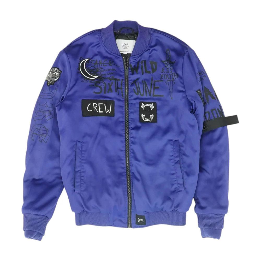 Blue Graphic Jacket