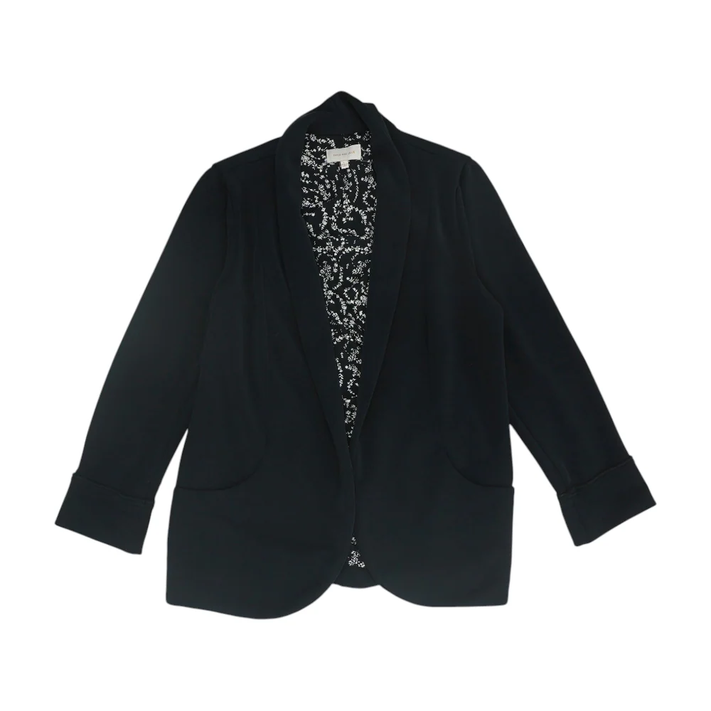 Black Solid Blazer