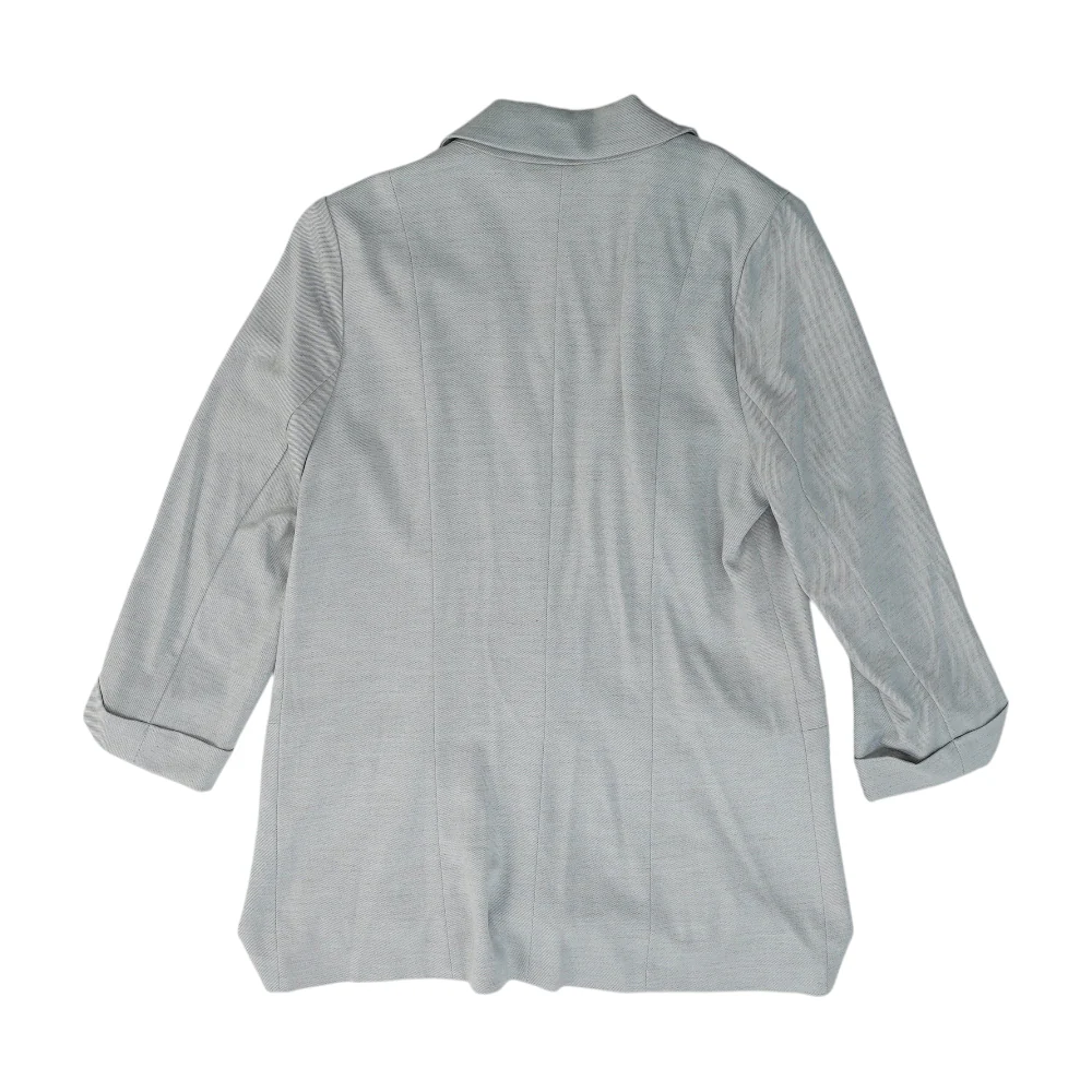 Gray Solid Blazer - Image 2