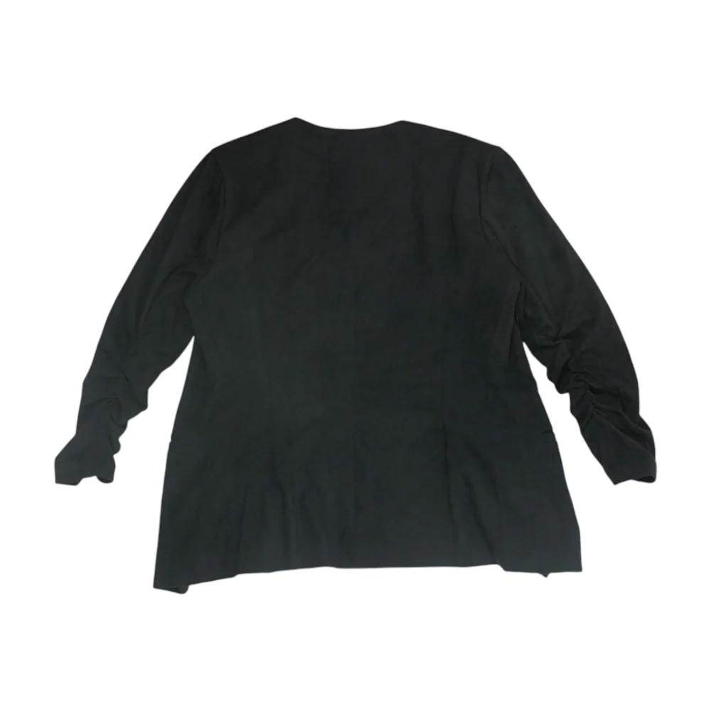 Black Solid Blazer - Image 2