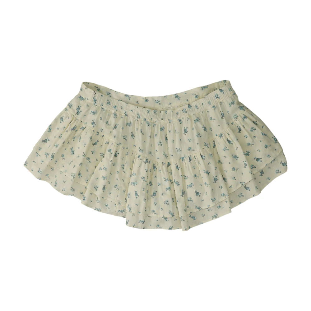 Ivory Floral Mini Skirt - Image 2