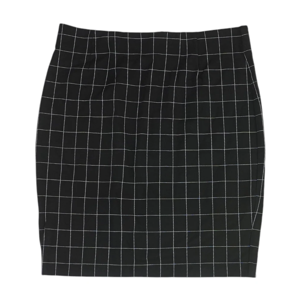 Black Check Mini Skirt