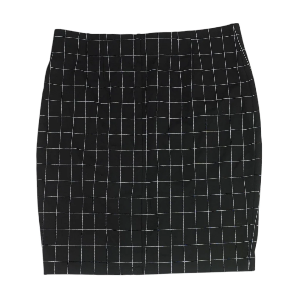 Black Check Mini Skirt - Image 2