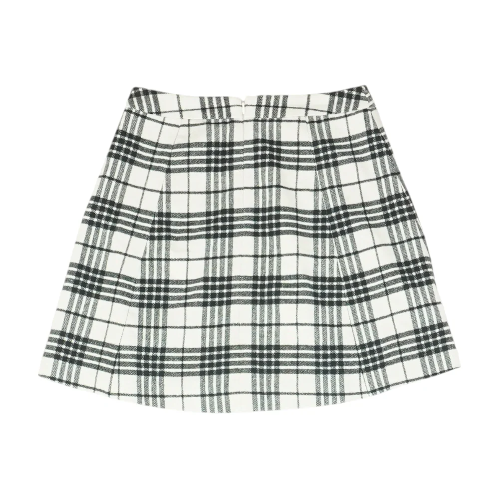 Black Plaid Mini Skirt - Image 2