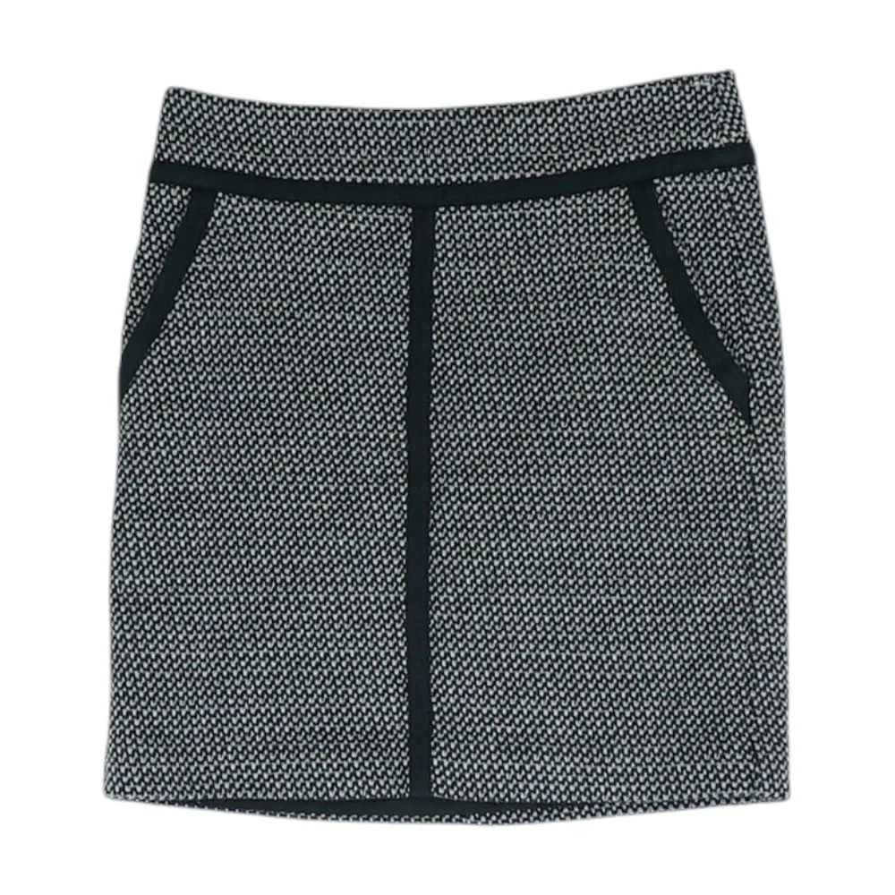 Black Print Mini Skirt