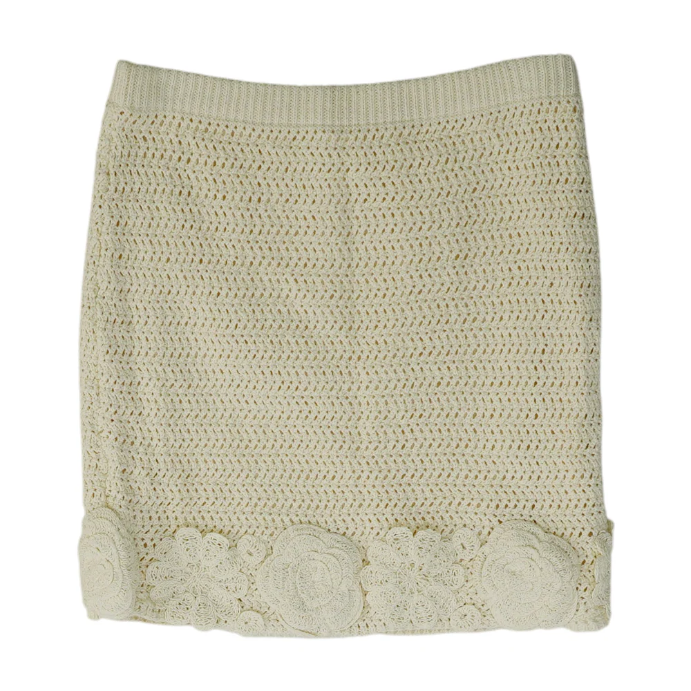 Cream Mini Skirt