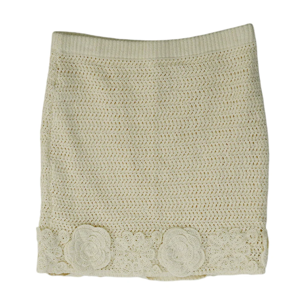 Cream Mini Skirt - Image 2