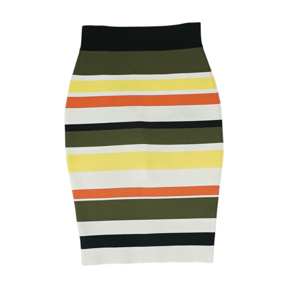 Multi Striped Midi Skirt - Image 2