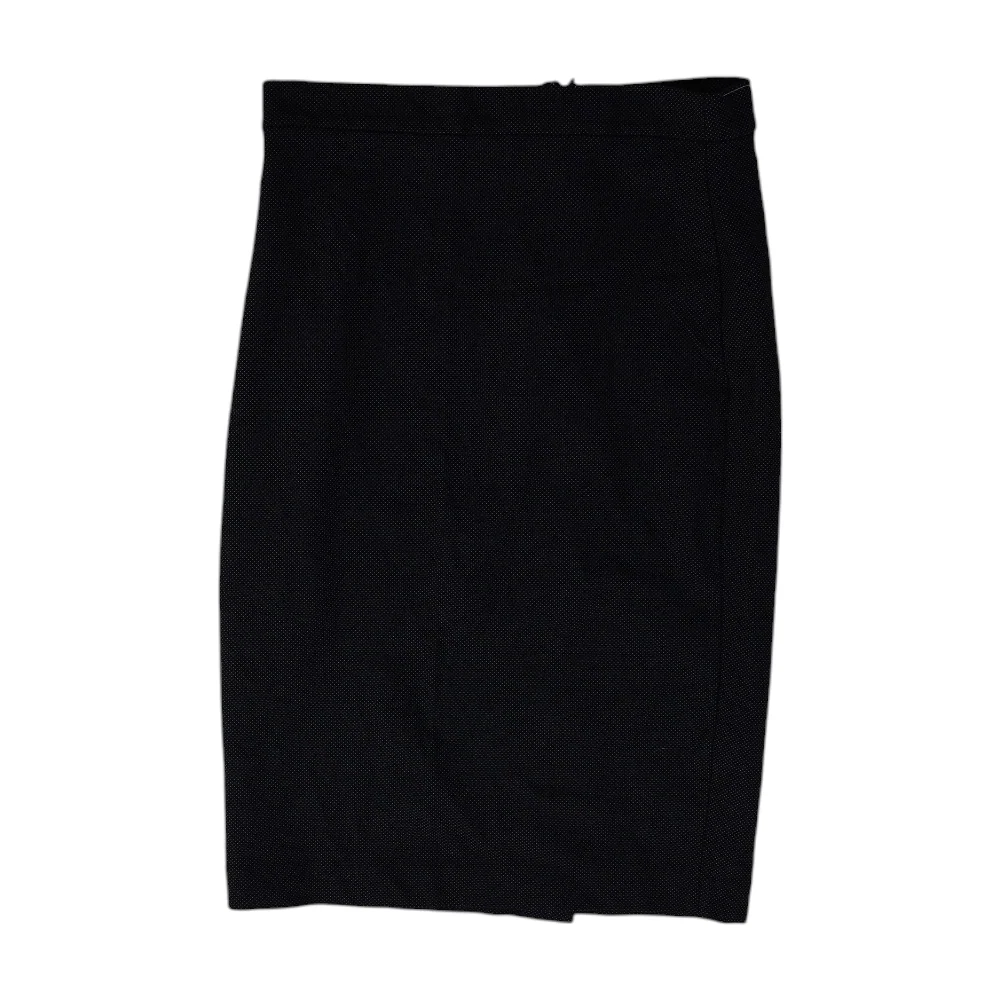 Navy Polka Dot Midi Skirt