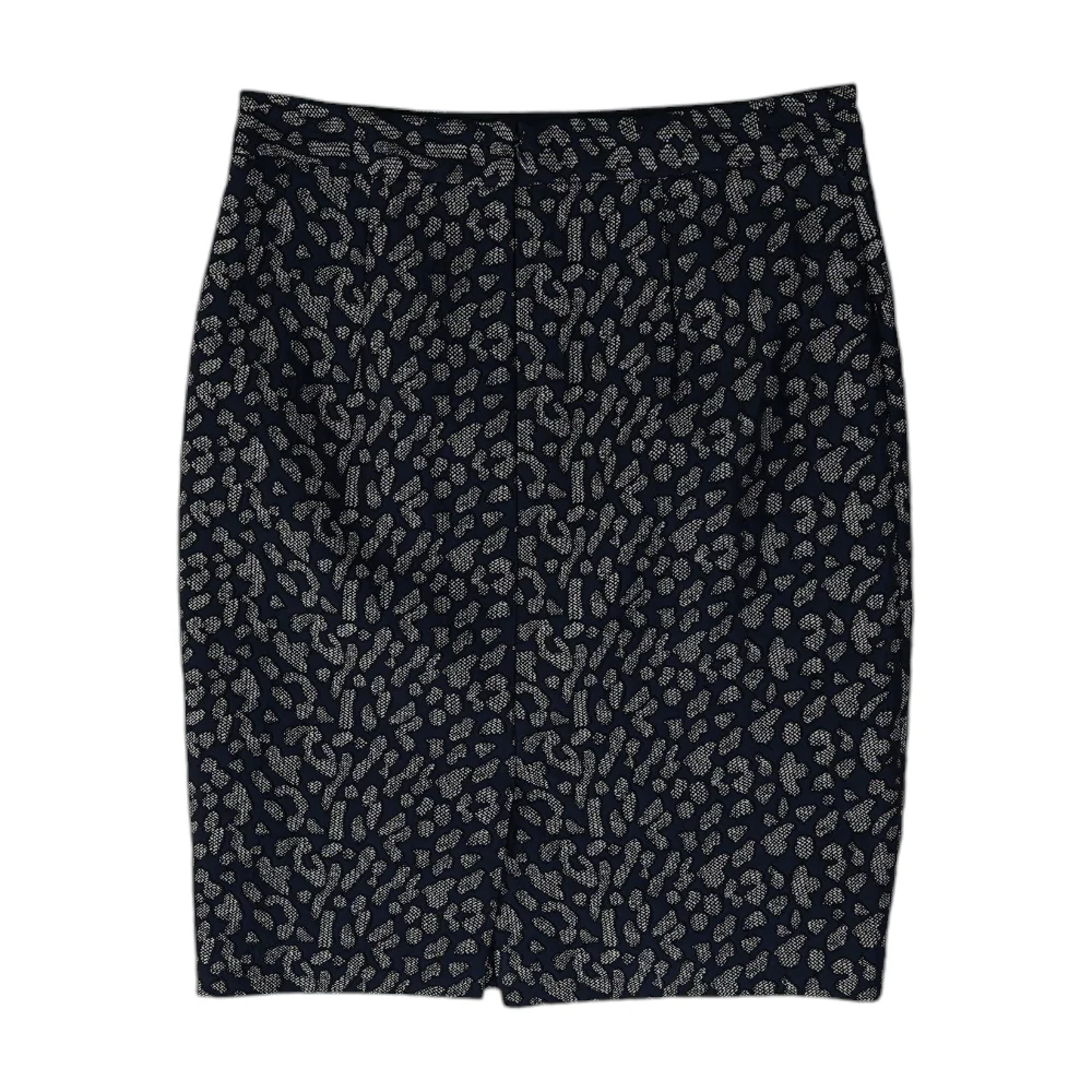 Navy Abstract Mini Skirt - Image 2