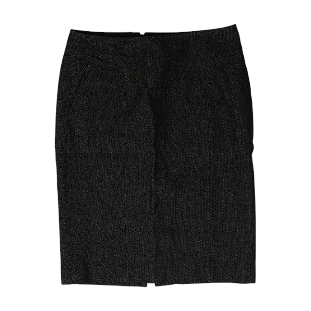Charcoal Tall Herringbone Mini Skirt