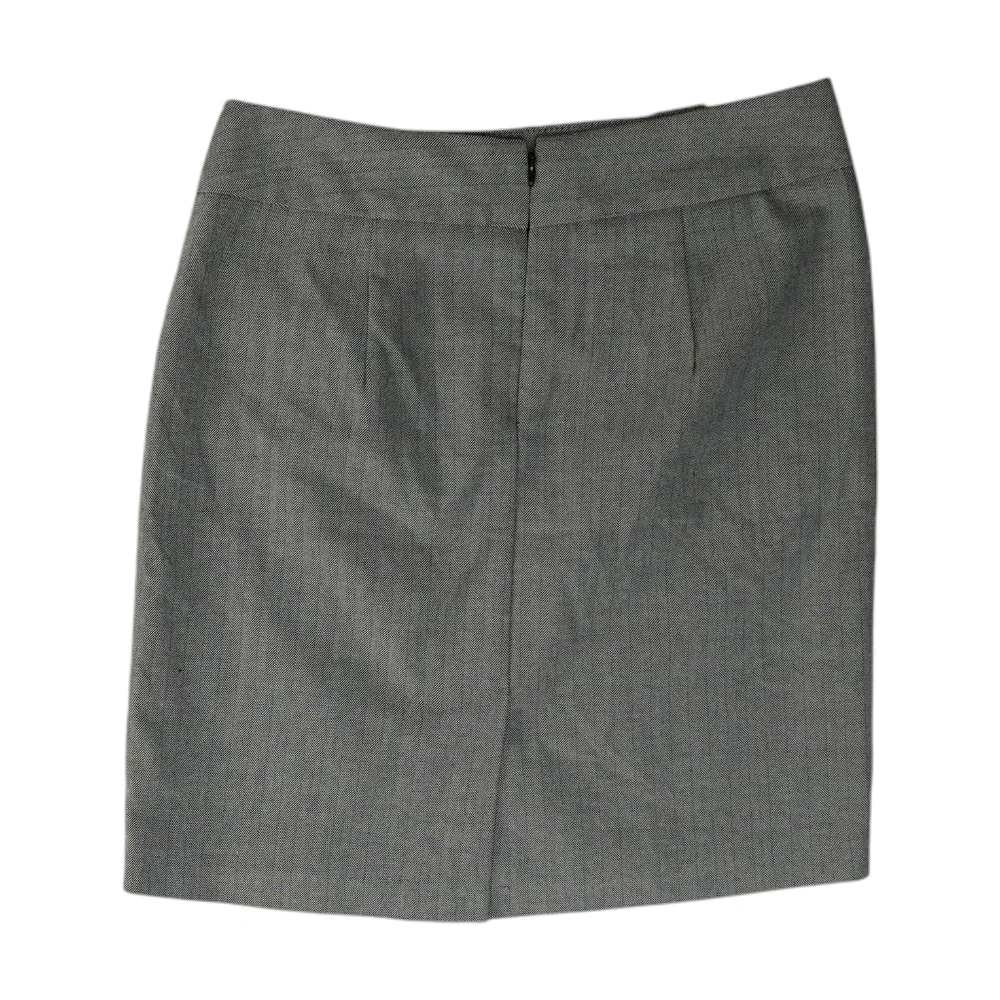 Black Petite Herringbone Mini Skirt - Image 2