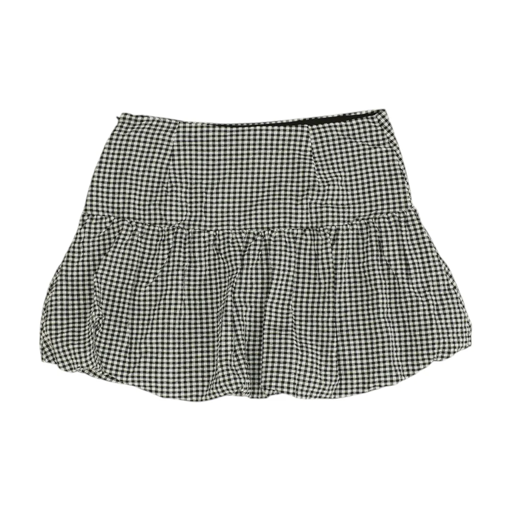 Black Check Mini Skirt - Image 2
