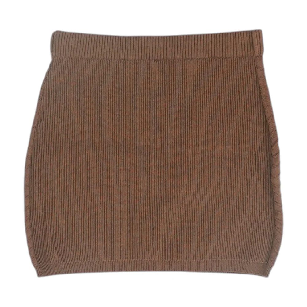 Brown Mini Skirt - Image 2