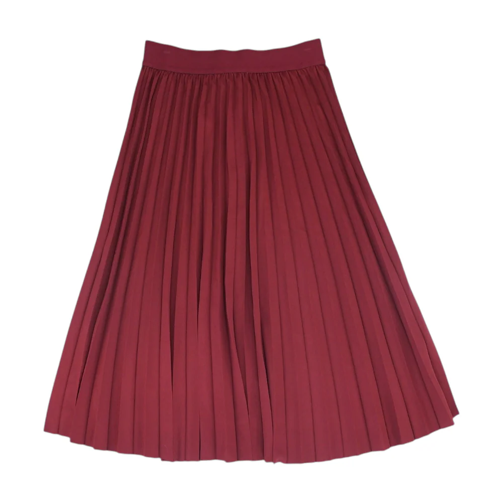 Burgundy Midi Skirt - Image 2