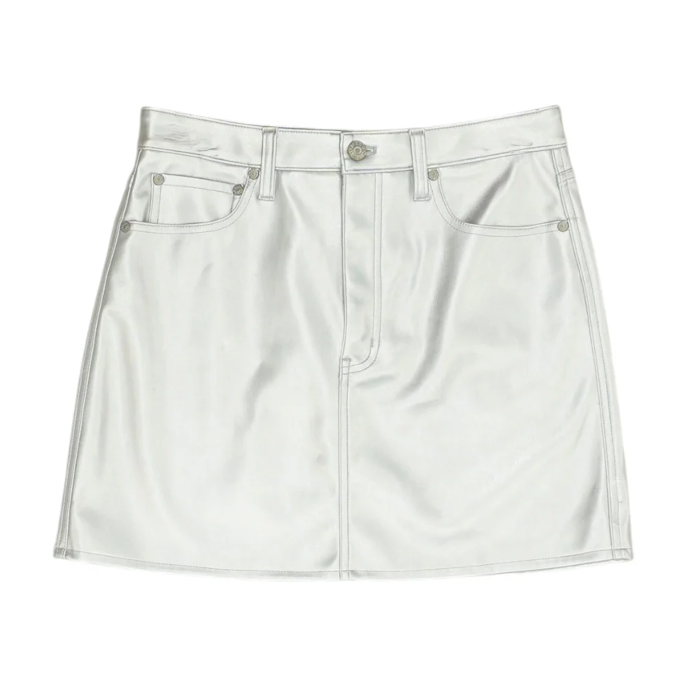 Silver Mini Skirt