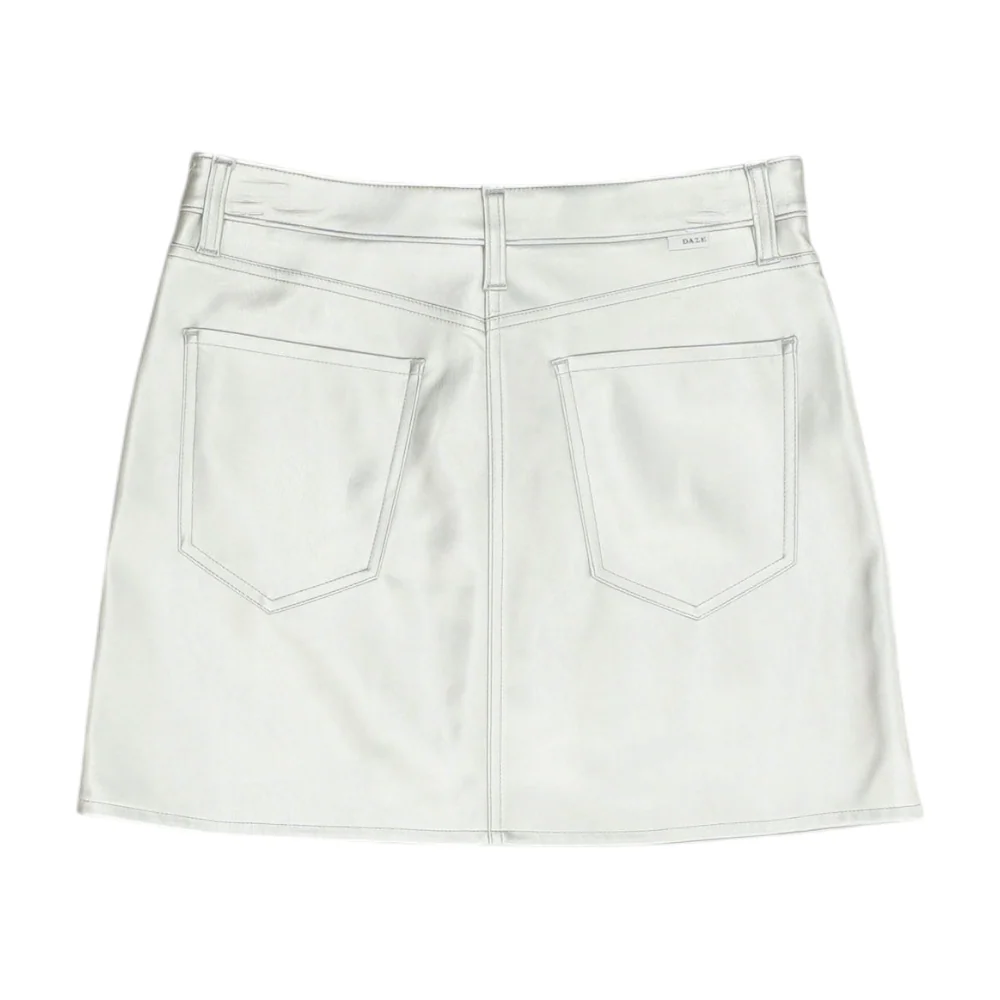 Silver Mini Skirt - Image 2