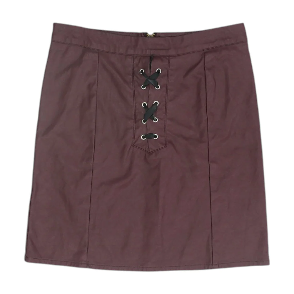 Maroon Mini Skirt
