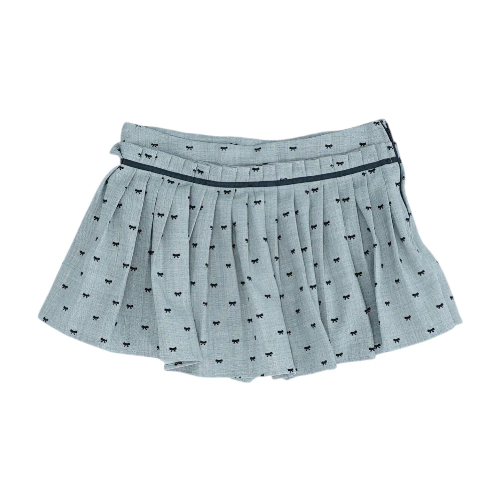 Gray Graphic Mini Skirt - Image 2