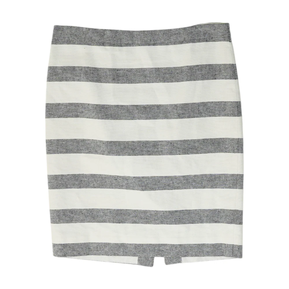 Ivory Striped Mini Skirt