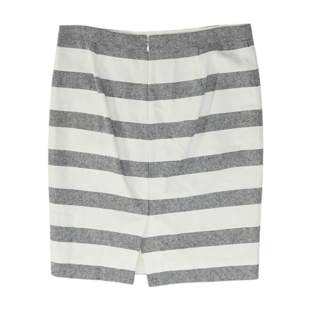 Ivory Striped Mini Skirt - Image 2