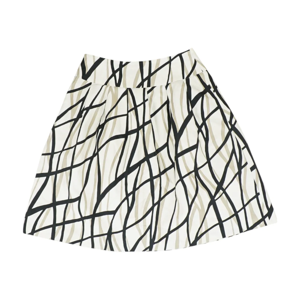 Beige Print Mini Skirt - Image 2