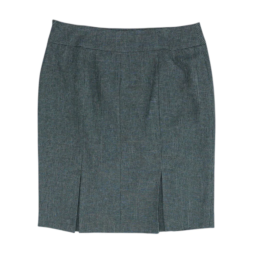 Vintage Black And Gray Houndstooth Mini Skirt - Image 2