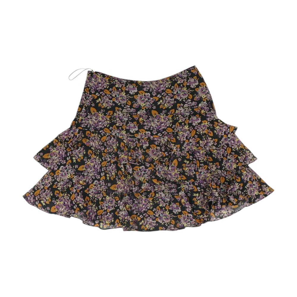 Purple Floral Mini Skirt - Image 2