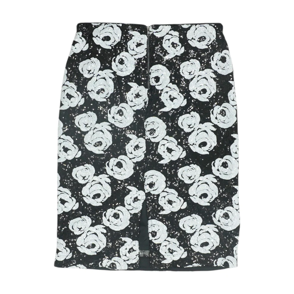 Black Print Midi Skirt - Image 2