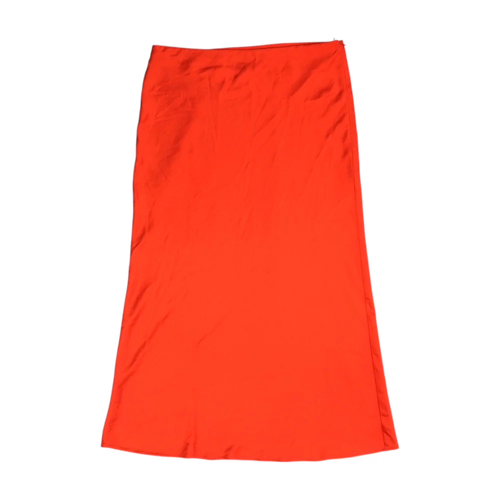 Red Midi Skirt