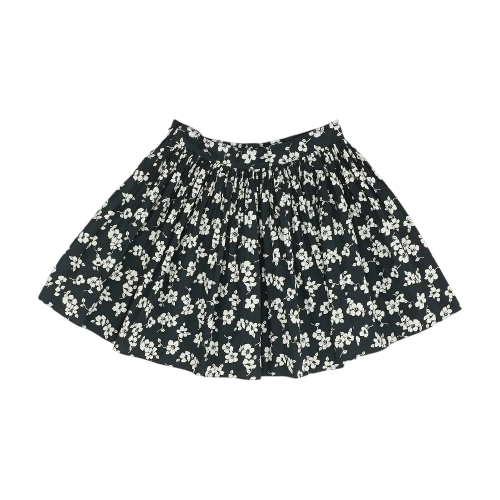 Black Floral Mini Skirt - Image 2