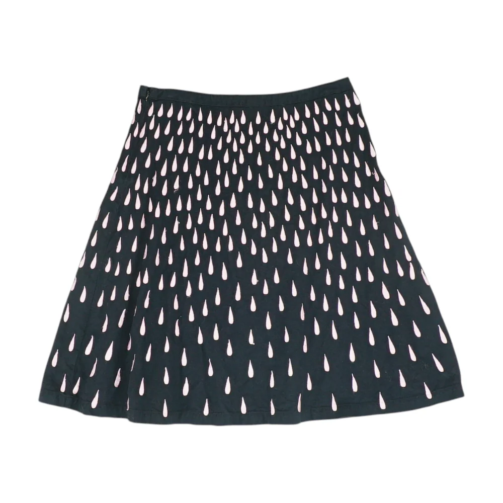 Black Print Mini Skirt - Image 2