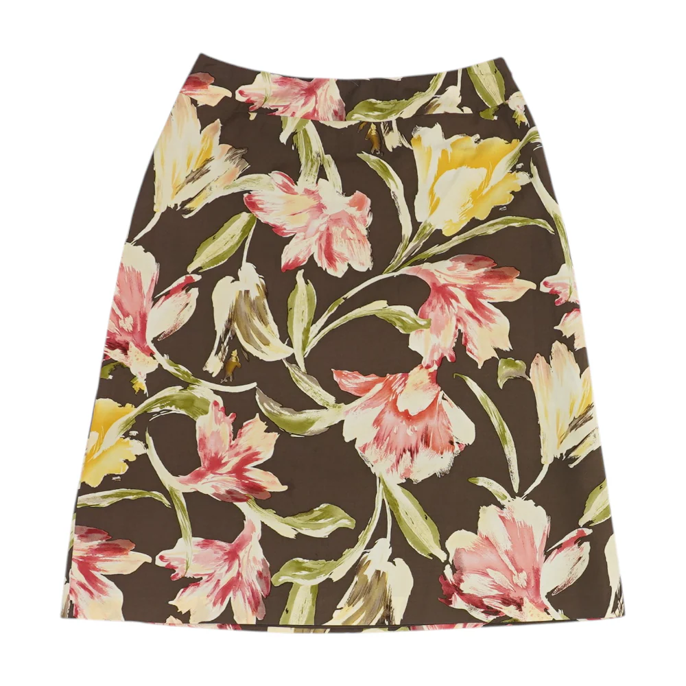 Brown Petite Floral Mini Skirt - Image 2