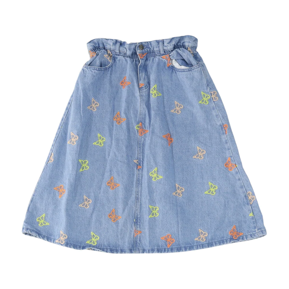 Blue Graphic Skirt