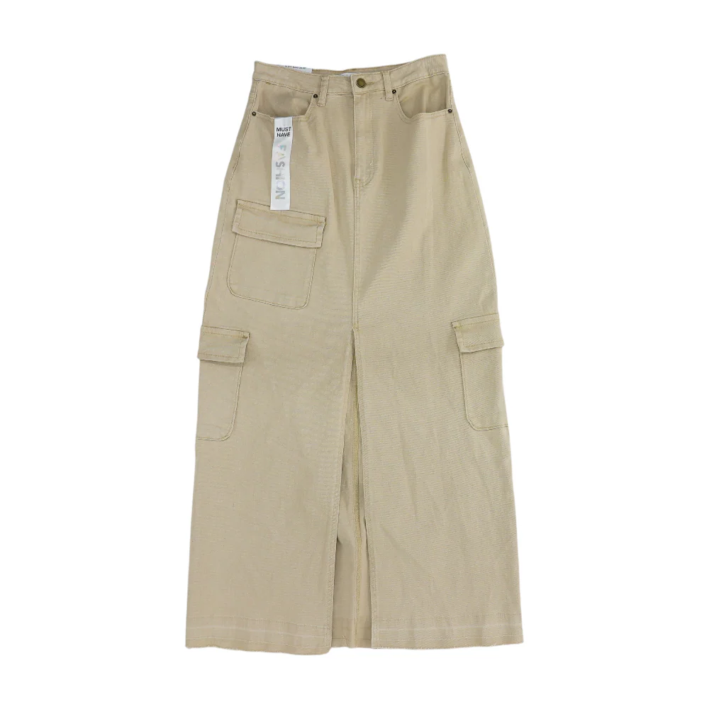 Khaki Maxi Skirt