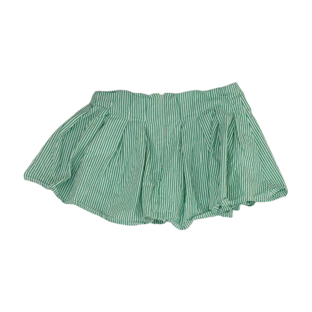 Green Striped Mini Skort - Image 2