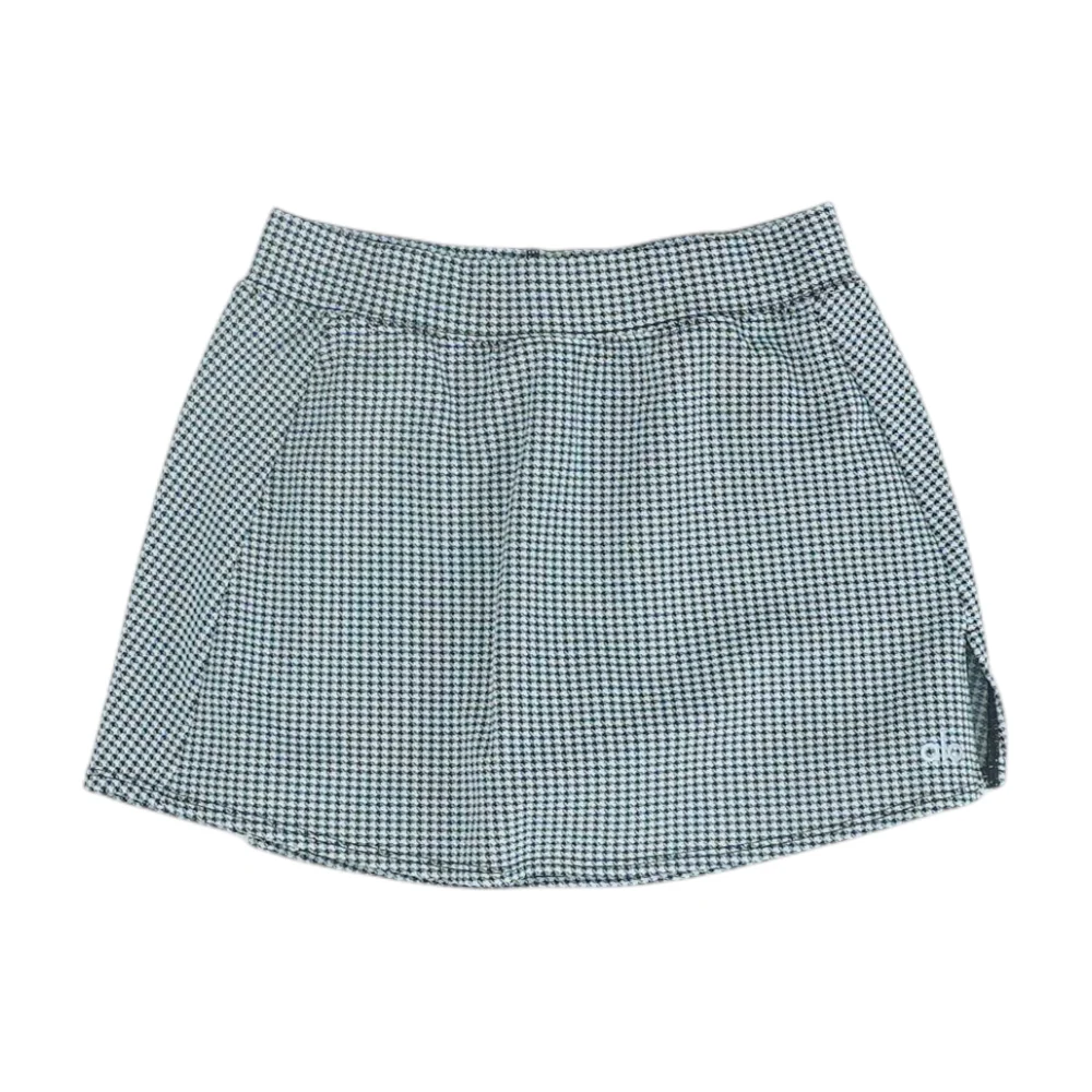 Black Houndstooth Mini Skort