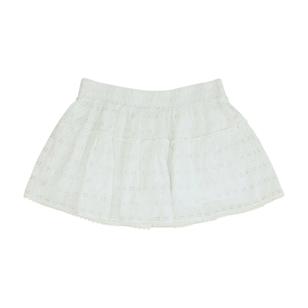 White Floral Mini Skort - Image 2