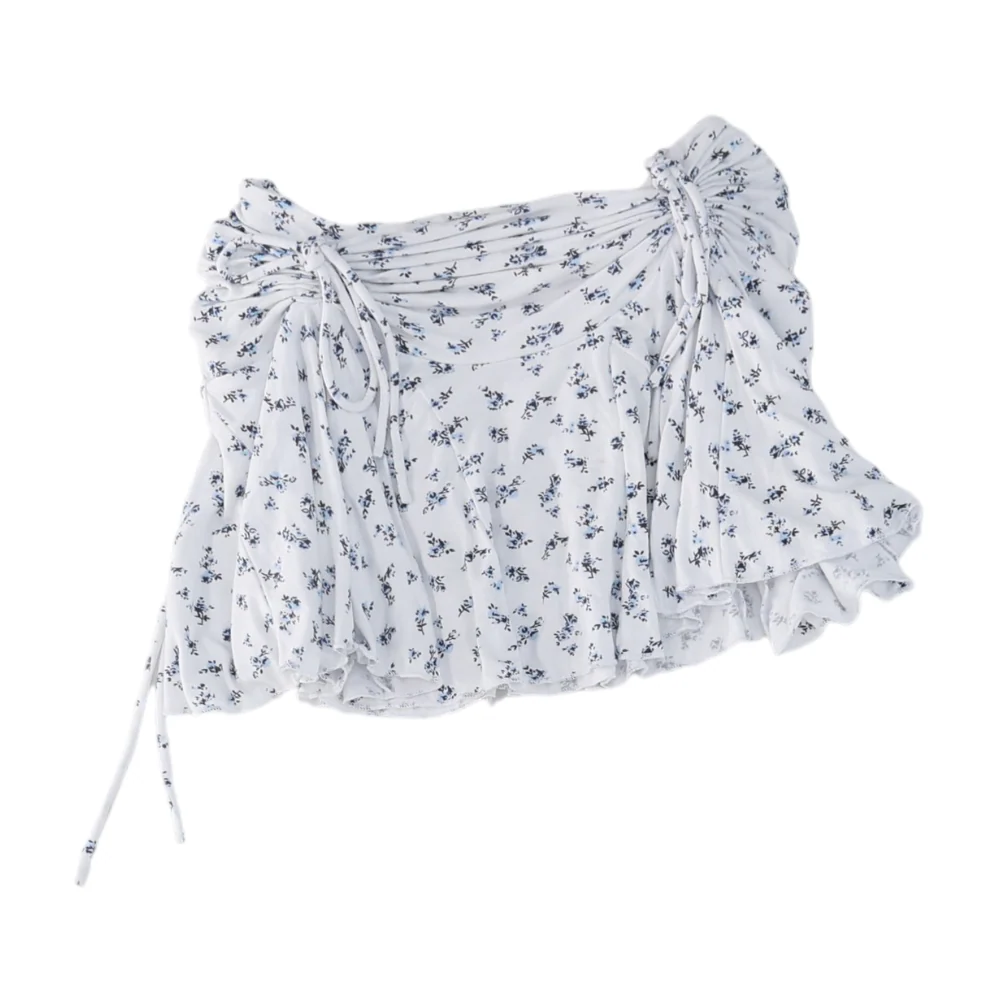 White Floral Skirt - Image 2