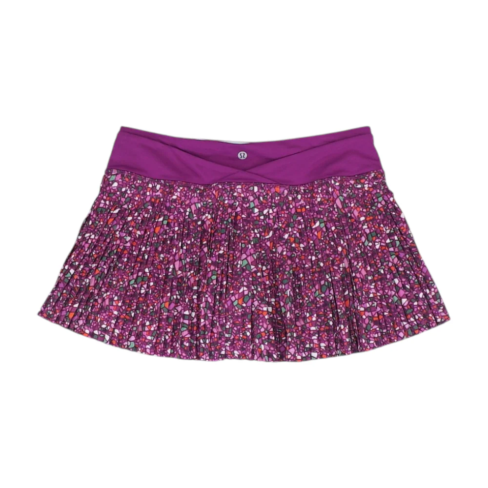 Magenta Abstract Mini Skort - Image 2