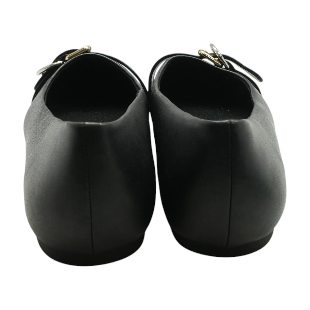 Black Slip-On Flats - Image 2