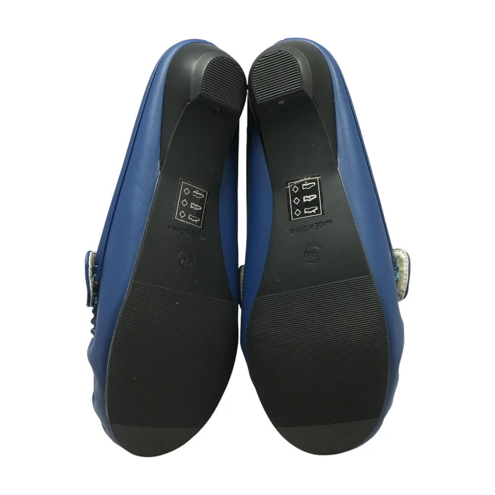 Blue Slip-On Flats - Image 3