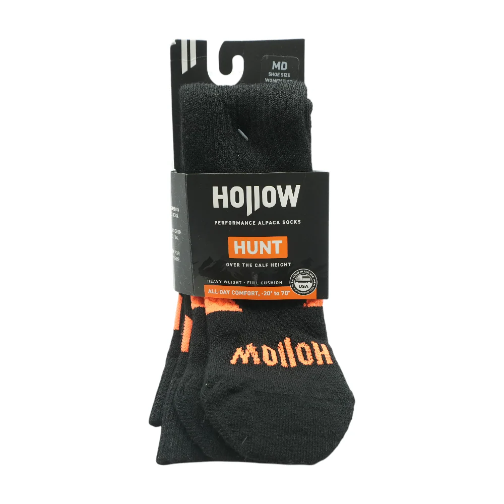 Black Solid Hunt Socks