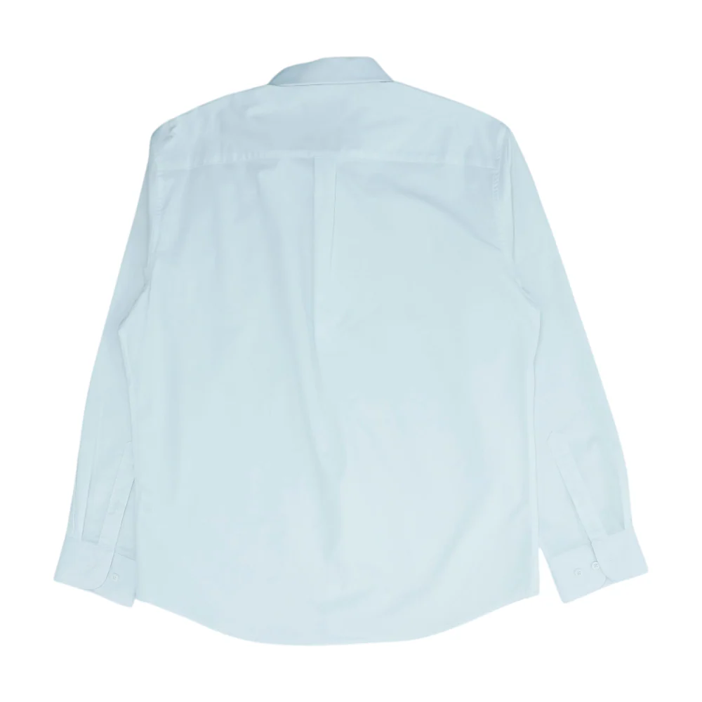 White Solid Long Sleeve Button Down - Image 2