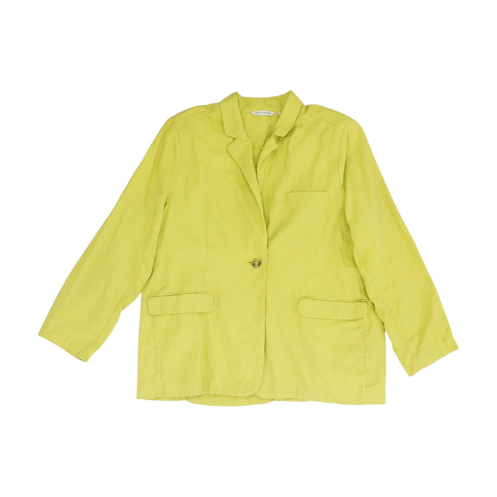 Green Solid Blazer