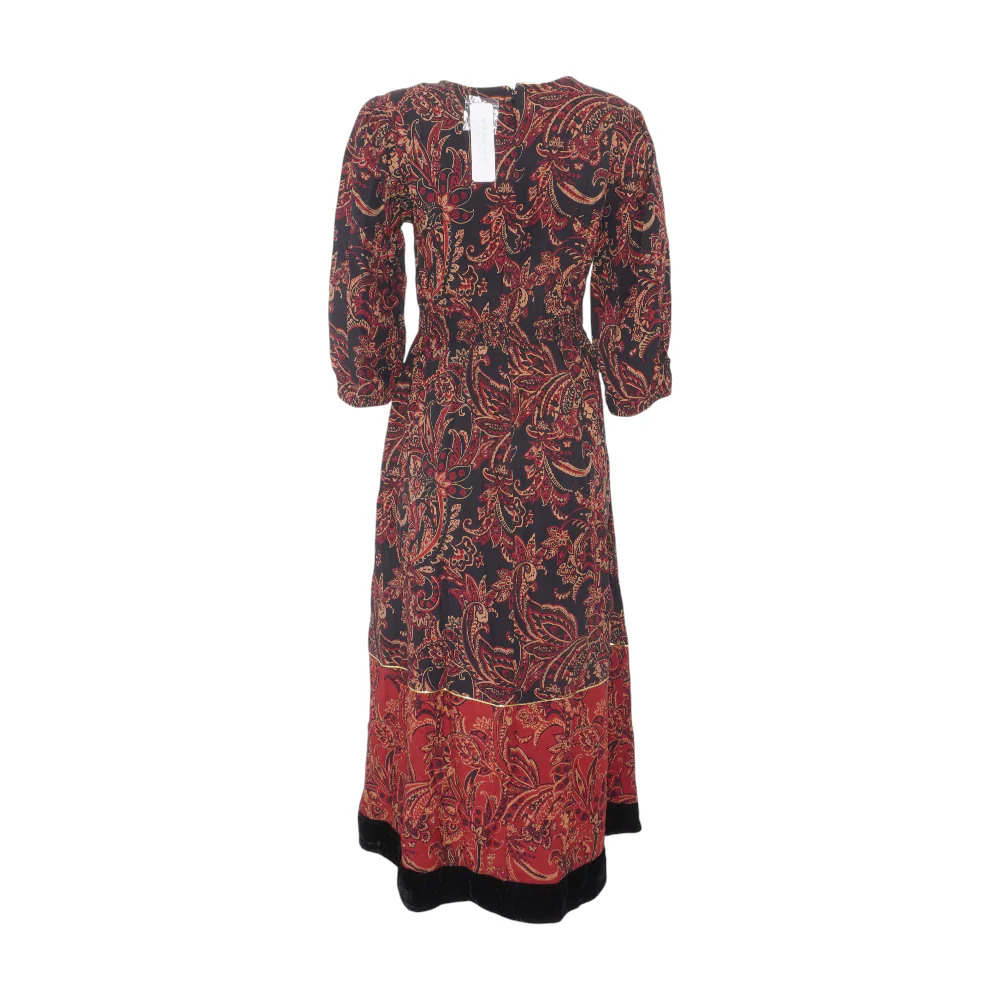 Black Floral Midi Dress - Image 2